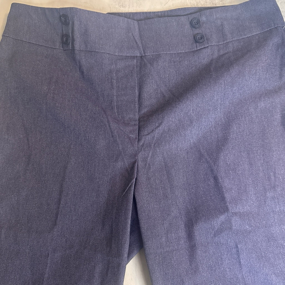 Women's Rekucci Navy Blue Ankle Cropped Pants Size 12 - Picture 5 of 6